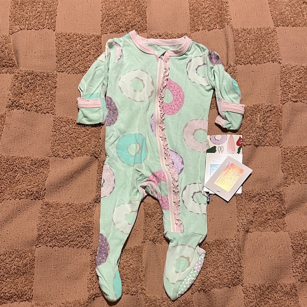 Kickee Pants Pastel Donut Print Kids Footie